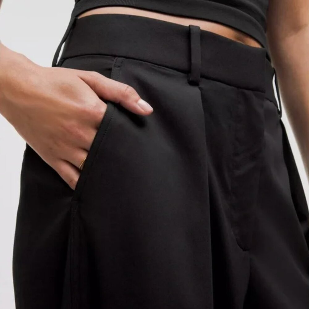Lululemon Wide Leg Trousers (Black) - Picture 4 of 11